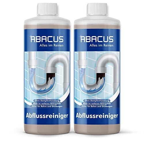 Abflussreiniger-Rohrreiniger-Rohrfrei-Abflussfrei--entfernt-Haare-und-Ablagerungen-in-Rohren-und-Abfluessen--ABACUS-Abflussreiniger-2x-1000-ml-7052-0
