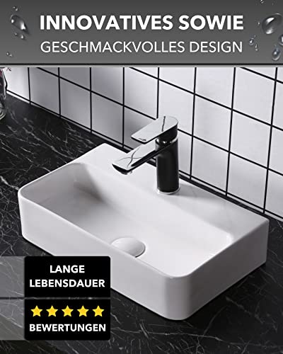 Art-of-Baan-Premium-Waschbecken-eckig-Hochglanz-Aufsatzwaschbecken-Keramik-Becken-fuer-Waschtisch-Waschschale-weiss-450-x-275-x-105-mm-0-5