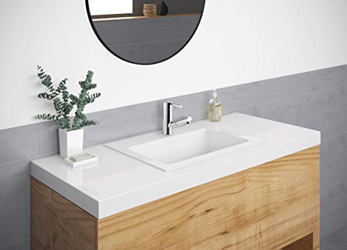 Cornat-Waschtisch-Einhebelarmatur-Fuerte-Verchromter-Messingkoerper-Ausziehbare-Brause-Mit-Zug-Ablaufgarnitur-Hochdruck-Armatur-Wasserhahn-fuers-Bad-Waschbecken-Armatur-FUE15-0-1