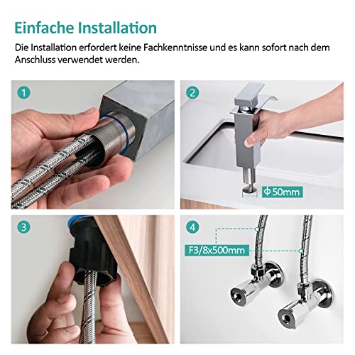 EMKE-Waschtischarmatur-Wasserfall-Wasserhahn-fuer-Badezimmer-Waschbecken-Badarmatur-Chrom-aus-Edelstahl-Einhebelmischer-fuer-Waschbecken-mit-Auslauf-Hoehe-117-mm-0-3