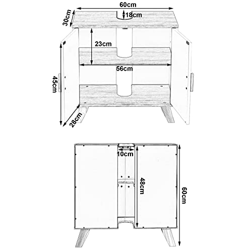 EUGAD-Waschbeckenunterschrank-Unterschrank-Badezimmerschrank-Waschtisch-Badschrank-mit-2-Tuere-60-x-30-x-60-cm-Weiss-0-1