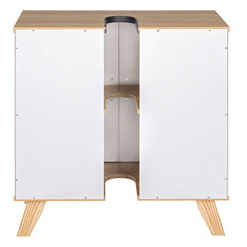 EUGAD-Waschbeckenunterschrank-Unterschrank-Badezimmerschrank-Waschtisch-Badschrank-mit-2-Tuere-60-x-30-x-60-cm-Weiss-0-5