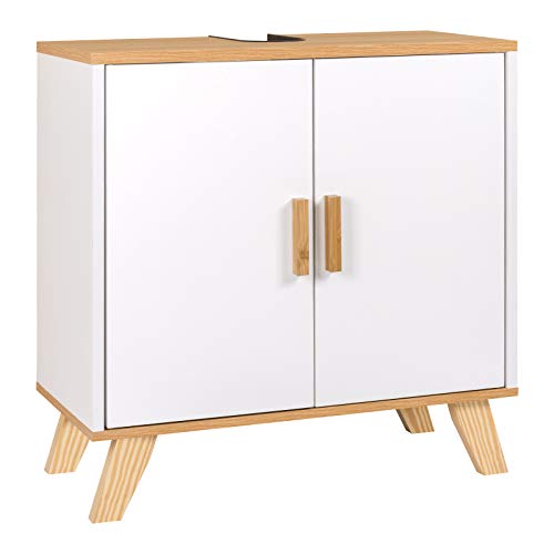 EUGAD-Waschbeckenunterschrank-Unterschrank-Badezimmerschrank-Waschtisch-Badschrank-mit-2-Tuere-60-x-30-x-60-cm-Weiss-0