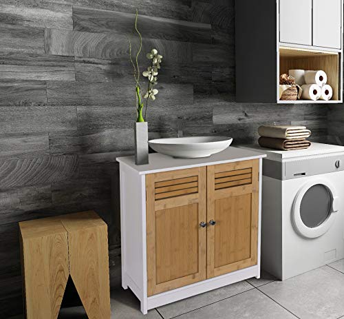 EUGAD-Waschbeckenunterschrank-Unterschrank-Badezimmerschrank-Waschtisch-Badschrank-mit-2-Tuere-60-x-30-x-60-cm-WeissNatur-0-1