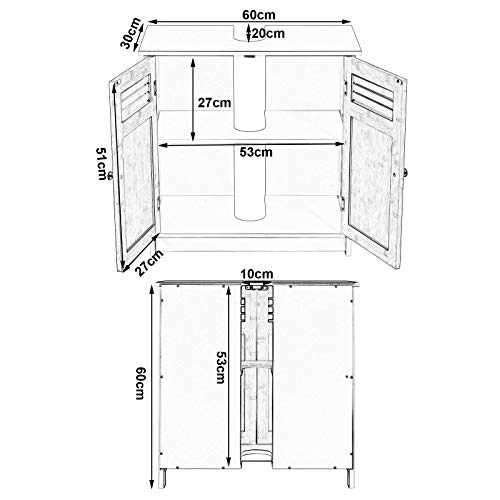 EUGAD-Waschbeckenunterschrank-Unterschrank-Badezimmerschrank-Waschtisch-Badschrank-mit-2-Tuere-60-x-30-x-60-cm-WeissNatur-0-4