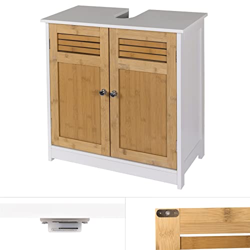 EUGAD-Waschbeckenunterschrank-Unterschrank-Badezimmerschrank-Waschtisch-Badschrank-mit-2-Tuere-60-x-30-x-60-cm-WeissNatur-0-5