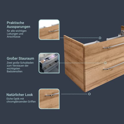 FACKELMANN-Milano-Waschbeckenunterschrank-mit-Schubladen--Unterschrank-fuer-Waschtisch-im-Bad-80-cm-x-495-cm-x-48-cm--Badschrank-haengend-in-Holz-braun-0-1