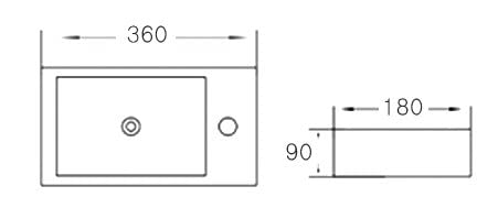 Gruenblatt-Waschbecken-Haenge-Waschtisch-mit-Lotus-Effekt-Nano-Beschichtung-36-x18x9-Rechts-0-0