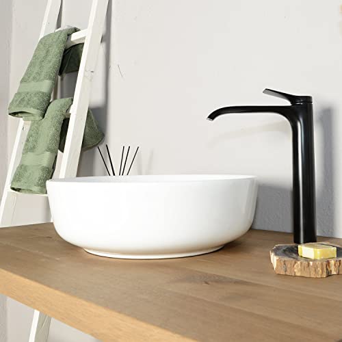 Keramik-Aufsatzwaschbecken-rund-weiss-42-cm-Waschbecken-Keramikbecken-Bad-Wohnfreuden-0-3