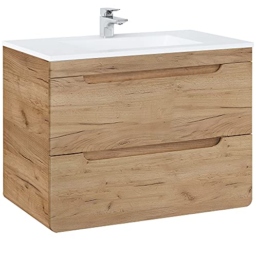 Lomadox-Badmoebel-Set-Eiche-80cm-Keramk-Waschtisch-mit-Unterschrank-LED-Spiegelschrank-Haengeschrank-Unterschrank-3-kleine-Haengeschraenke-0-0