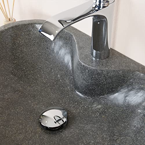 Naturstein-Waschbecken-grau-oval-50-cm-von-WOHNFREUDEN-Steinwaschbecken-mit-Hahnloch-Steinwaschbecken-Badezimmer-Aufsatzwaschbecken-0-2