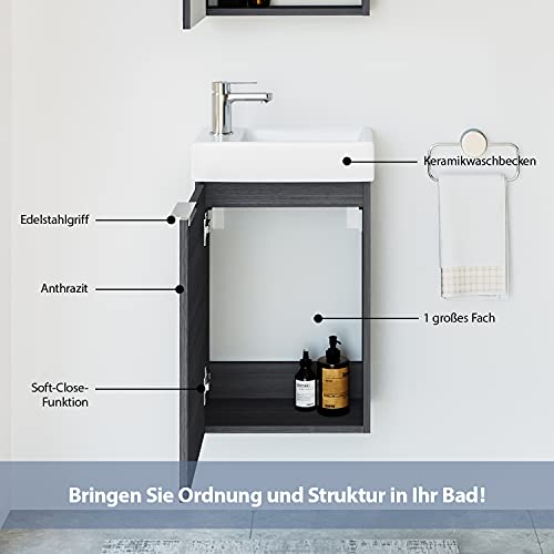 Planetmoebel-Waschtisch-mit-Unterschrank-40-cm-Waschbecken-Bad-Gaeste-WC-Anthrazit-0-3