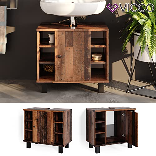 Vicco-Badschraenke-Fynn-Old-Style-Waschtisch-Hochschrank-Midischrank-Spiegelschrank-Haengeschrank-Waescheschrank-Waschtisch-0-2