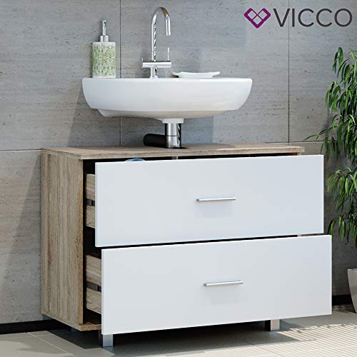 Vicco-Waschbeckenunterschrank-Ilias-Schublade-Unterschrank-Badezimmer-Sonoma-Weiss-0-56