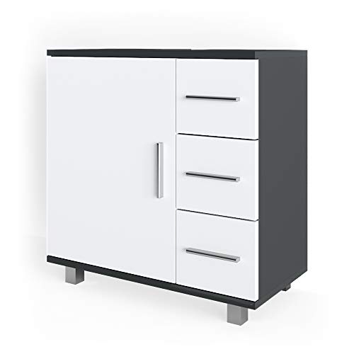 Vicco-Waschtischunterschrank-Ilias-Badschrank-Badezimmerschrank-Waschbeckenunterschrank-Unterstellschrank-Weiss-Anthrazit-0-5