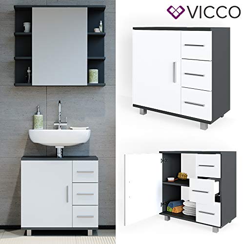 Vicco-Waschtischunterschrank-Ilias-Badschrank-Badezimmerschrank-Waschbeckenunterschrank-Unterstellschrank-Weiss-Anthrazit-0-6