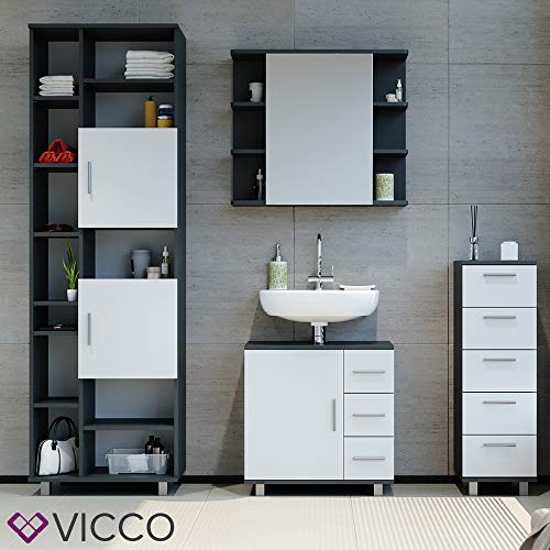 Vicco-Waschtischunterschrank-Ilias-Badschrank-Badezimmerschrank-Waschbeckenunterschrank-Unterstellschrank-Weiss-Anthrazit-0-8