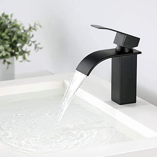 Wasserhahn-Bad-Schwarz-CECIPA-Wasserfall-Wasserhahn-Schwarz-Waschtischarmatur-Wasserfall-Waschbecken-Armatur-Schwarz-Mischbatterie-Waschbecken-mit-Auslauf-Hoehe-84-mm-0-3