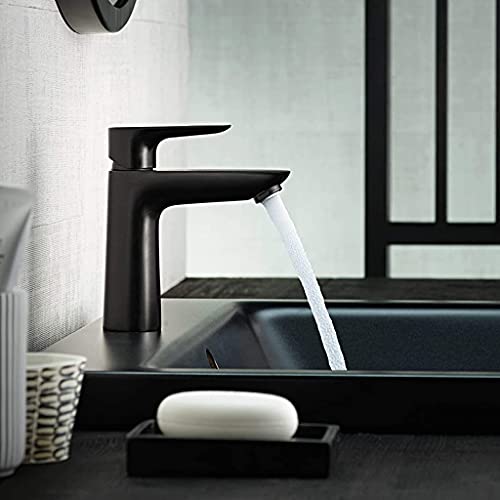 hansgrohe-Waschtischarmatur-Talis-E-Wasserhahn-Bad-mit-Auslauf-Hoehe-110-mm-mit-Zugstange-Badarmatur-wassersparend-Mattschwarz-0-0