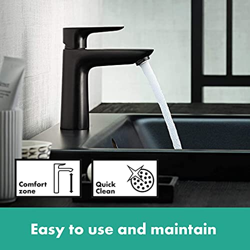 hansgrohe-Waschtischarmatur-Talis-E-Wasserhahn-Bad-mit-Auslauf-Hoehe-110-mm-mit-Zugstange-Badarmatur-wassersparend-Mattschwarz-0-2
