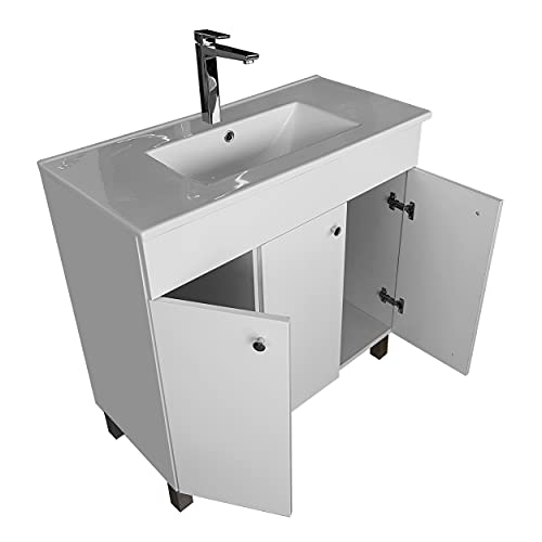 paplinskimoebel-Waschbecken-mit-Unterschrank-IGA-Waschtischunterschrank-Stehend-Eckig-Keramik-Badmoebel-Set-Waschplatz-Weiss-80-cm-0-1