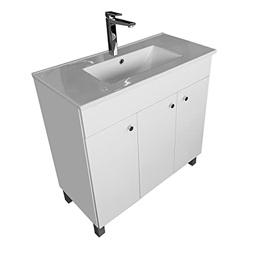 paplinskimoebel-Waschbecken-mit-Unterschrank-IGA-Waschtischunterschrank-Stehend-Eckig-Keramik-Badmoebel-Set-Waschplatz-Weiss-80-cm-0-2