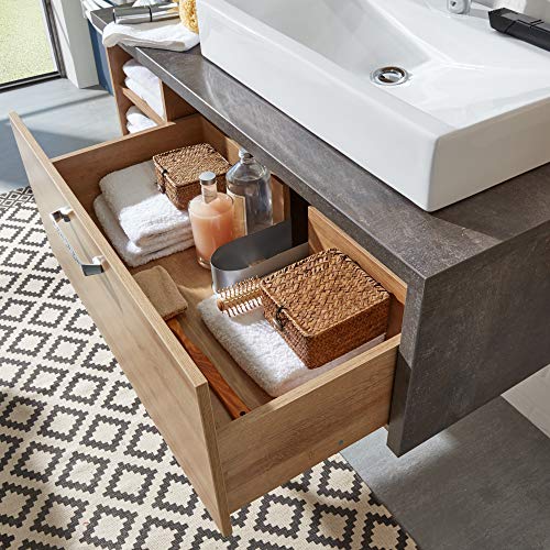 trendteam-Badezimmer-3-teilige-Set-Kombination-Bay-186-x-160-x-53-cm-in-Korpus-Beton-Stone-Dekor-Front-Eiche-Riviera-Honig-mit-viel-Stauraum-0-2