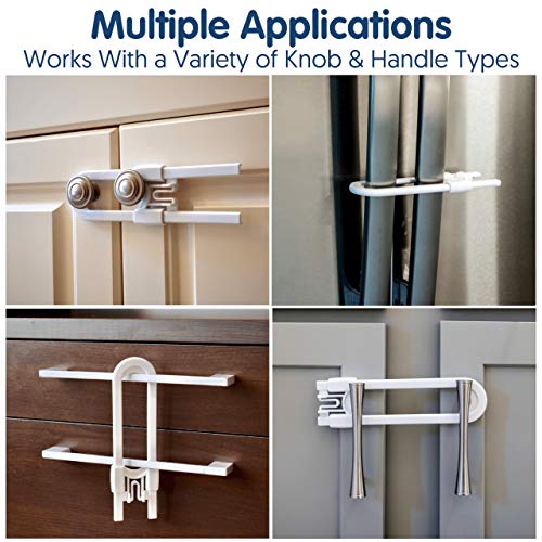 6er-Pack-Schiebetuerschloesser--wiederverwendbare-U-foermige-Kinderschrankschloesser-fuer-Babyschutzschraenke-Schubladen-Schraenke-und-mehr--kein-Werkzeug-kein-Bohren-einfach-zu-bedienende-0-1